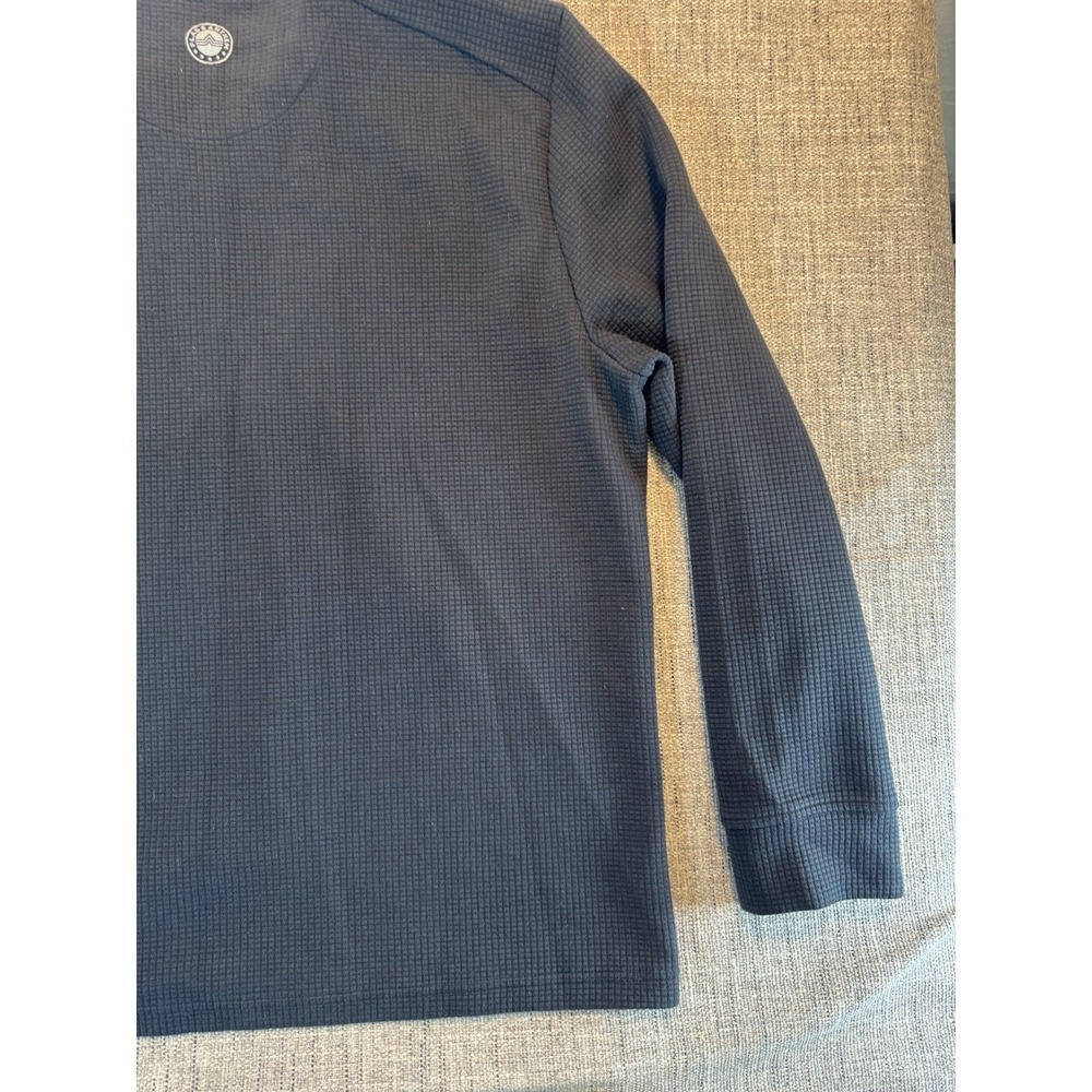 Flag and Anthem 1/4 Zip Pullover Sweatshirt Men's XL Gray blue - Picture 10 of 13